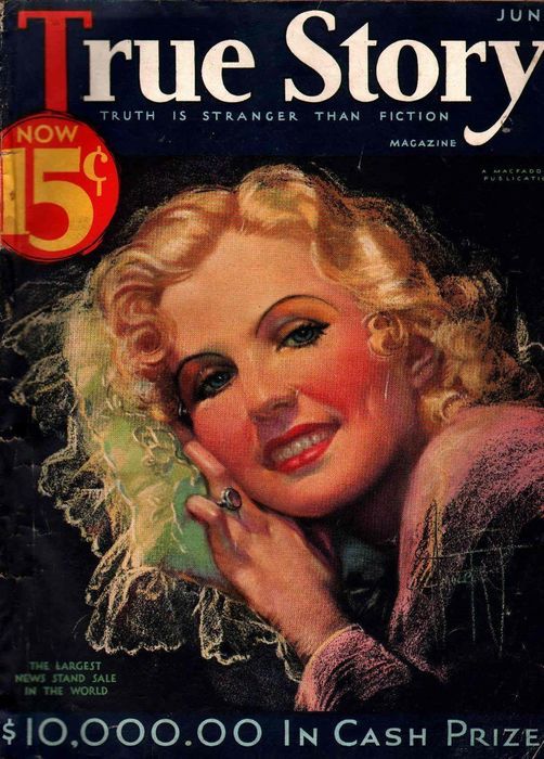 TRUE STORY magazine side cover Issue 127 June 1933