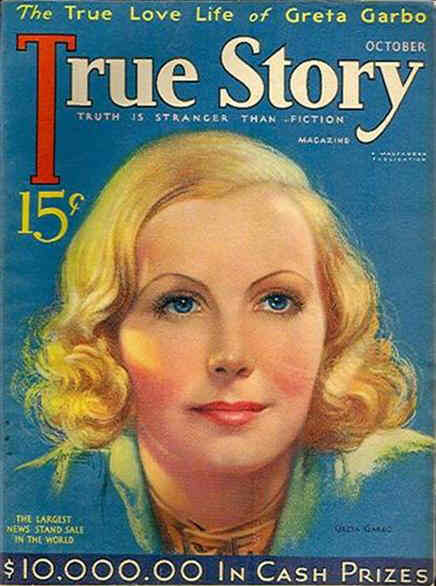 TRUE STORY magazine side cover Issue 131 October 1933