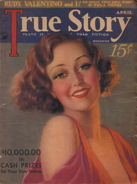 TRUE STORY magazine side cover Issue 137 April 1934
