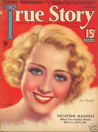 TRUE STORY magazine side cover Issue 141 August 1934
