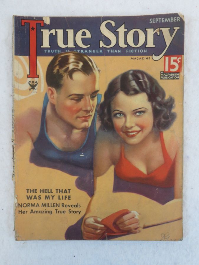 TRUE STORY magazine side cover Issue 142 September 1934