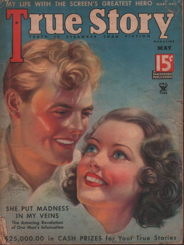 TRUE STORY magazine side cover Issue 150 May 1935