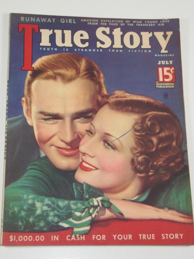 TRUE STORY magazine side cover Issue 152 July 1935