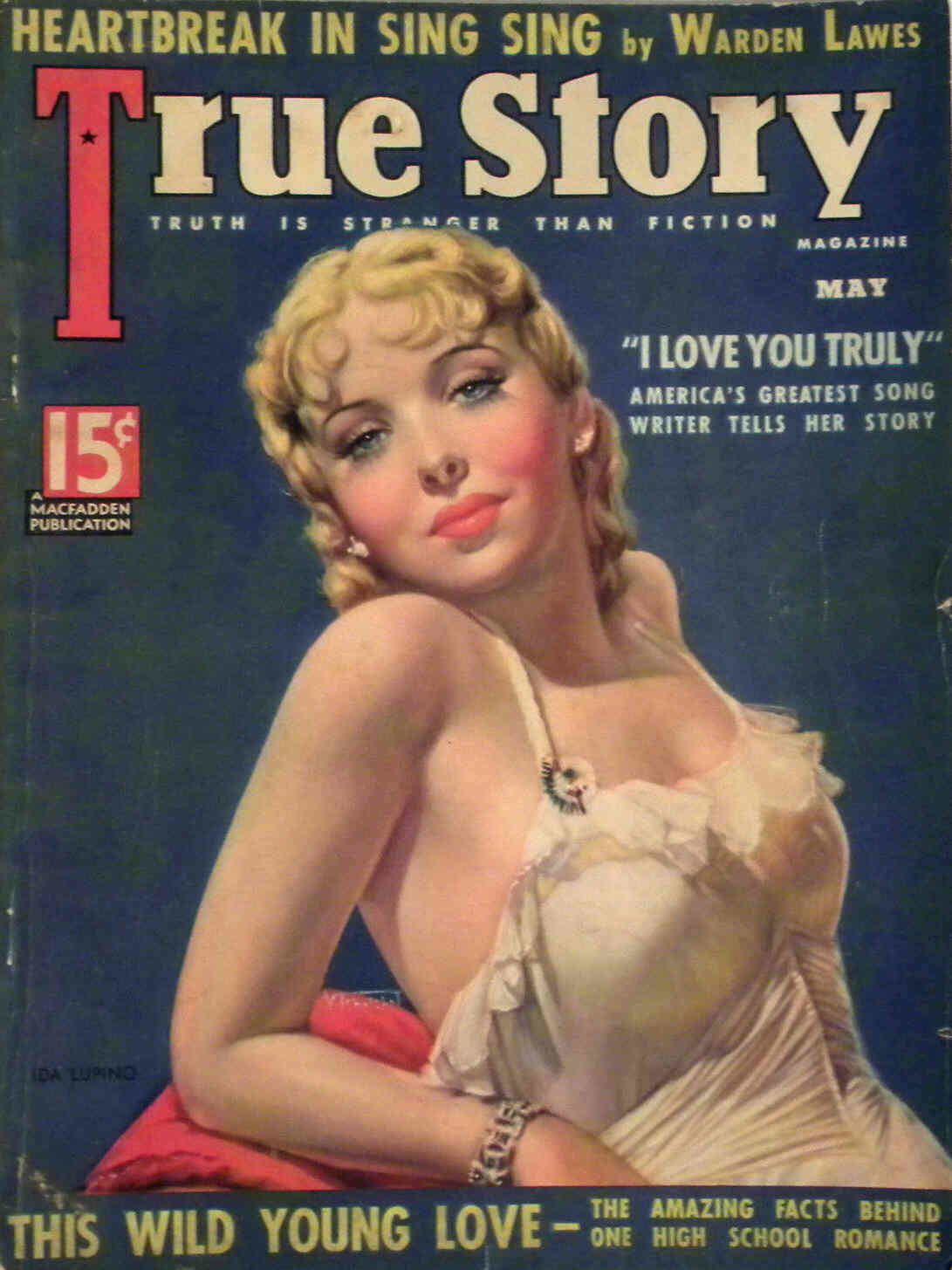 TRUE STORY magazine side cover Issue 162 May 1936