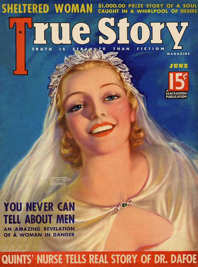 TRUE STORY magazine side cover Issue 163 June 1936