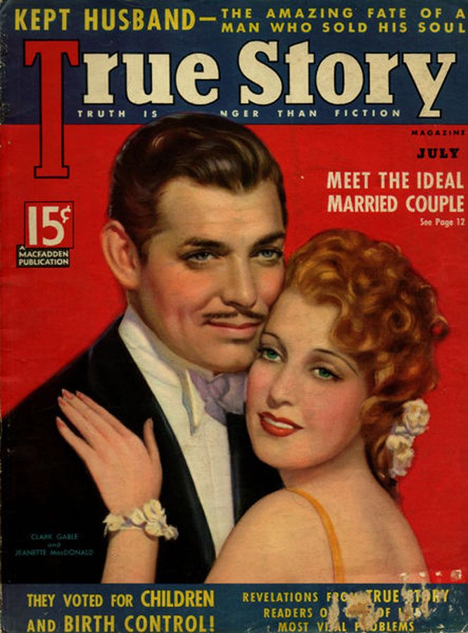 TRUE STORY magazine side cover Issue 164 July 1936