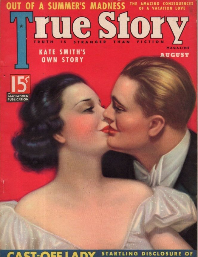 TRUE STORY magazine side cover Issue 177 August 1937