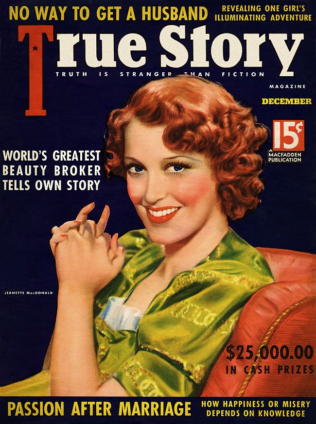 TRUE STORY magazine side cover Issue 181 December 1937