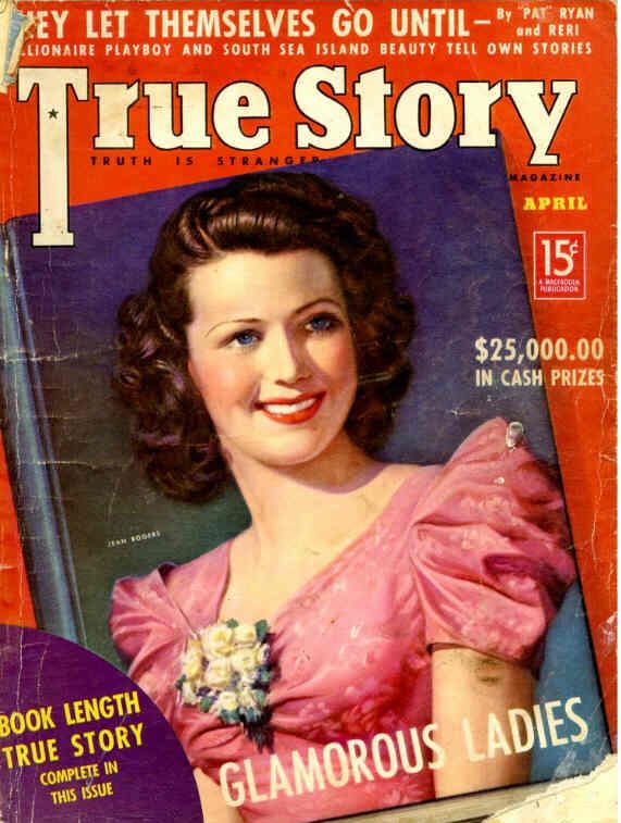 TRUE STORY magazine side cover Issue 185 April 1938