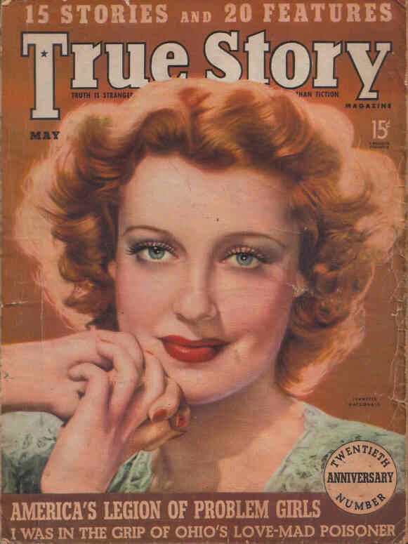 TRUE STORY magazine side cover May 1939