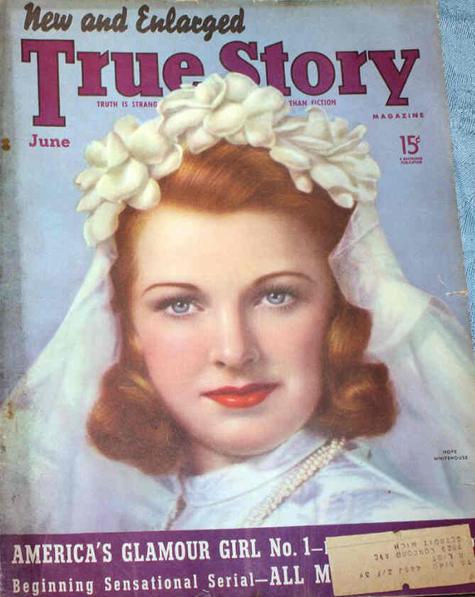 TRUE STORY magazine side cover June 1939