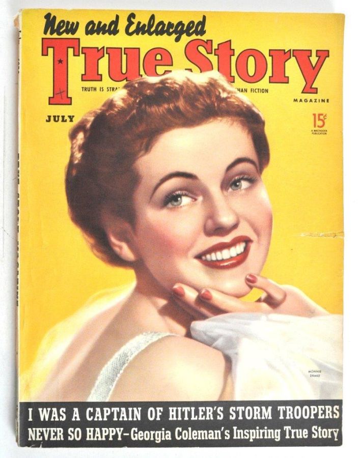TRUE STORY magazine side cover July 1939