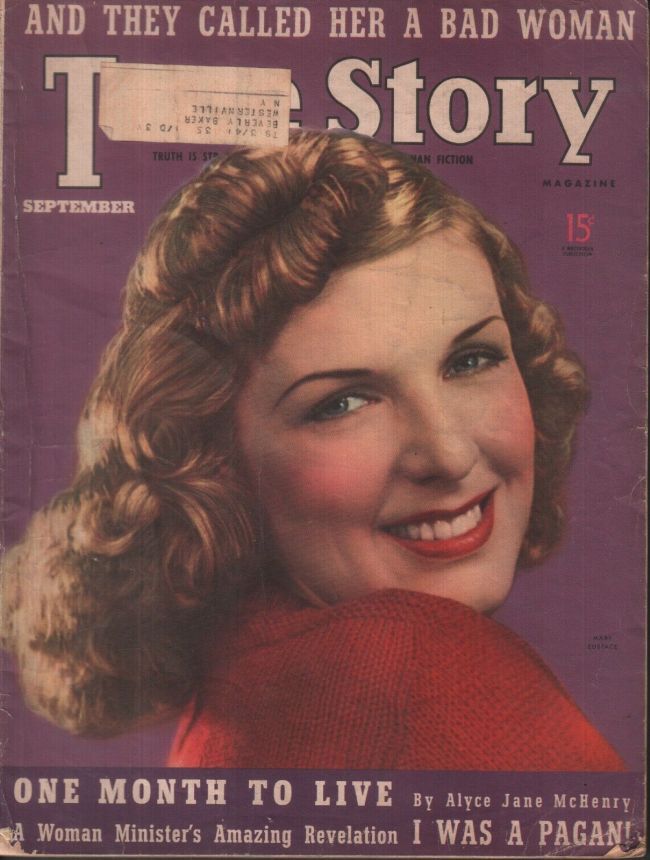 TRUE STORY magazine side cover September 1939