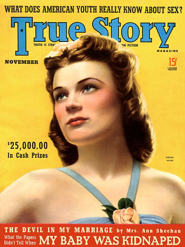 TRUE STORY magazine side cover November 1939