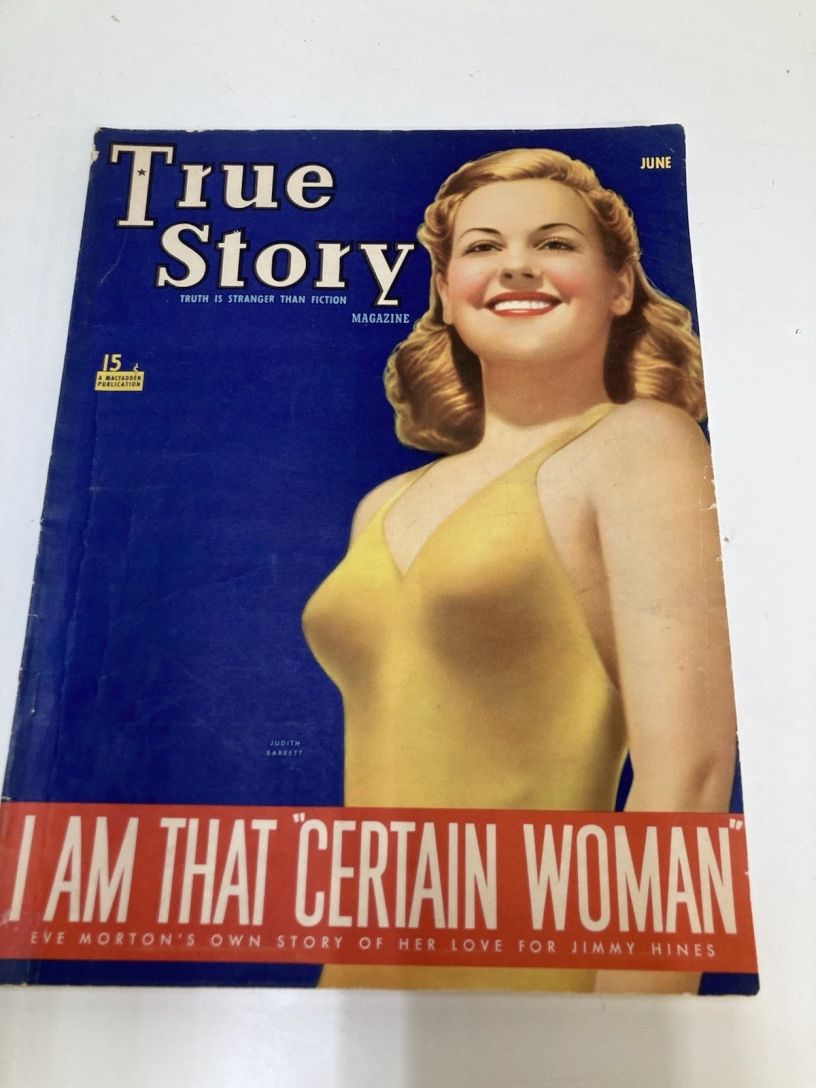 TRUE STORY magazine side cover June 1940