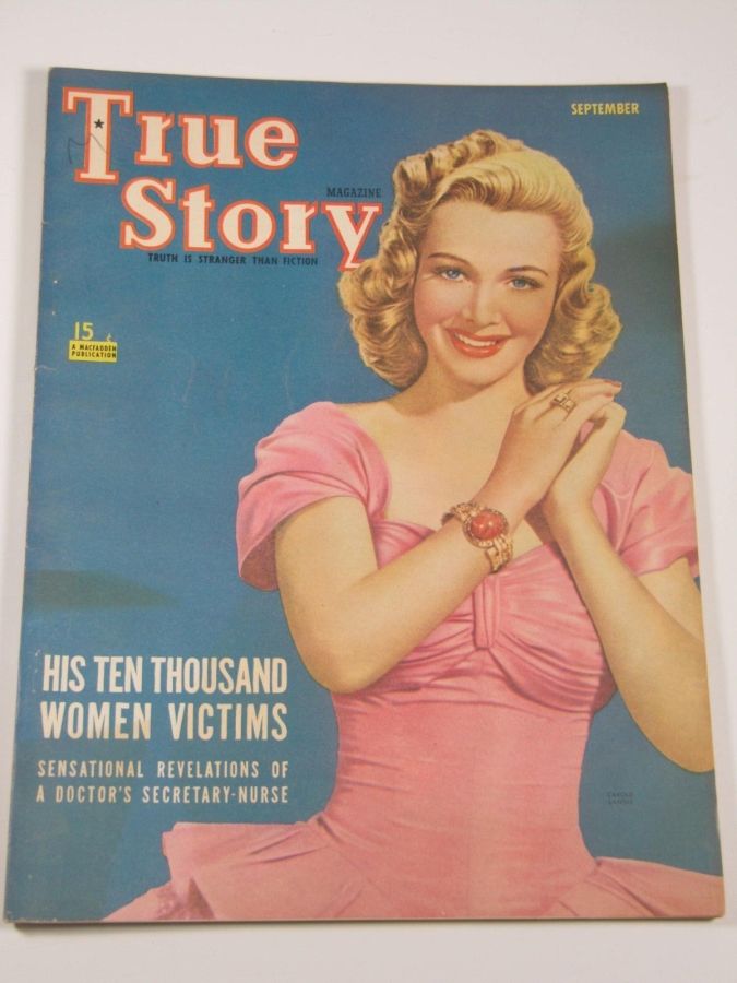 TRUE STORY magazine side cover September 1940