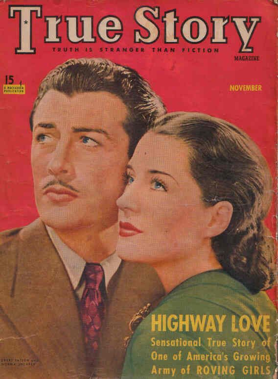 TRUE STORY magazine side cover November 1940