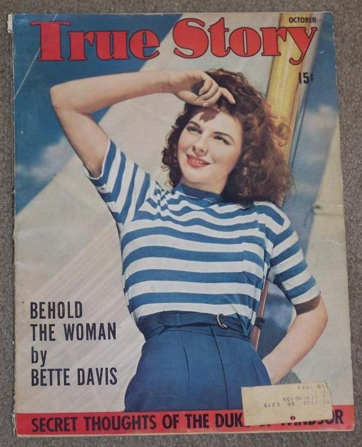 TRUE STORY magazine side cover October 1941