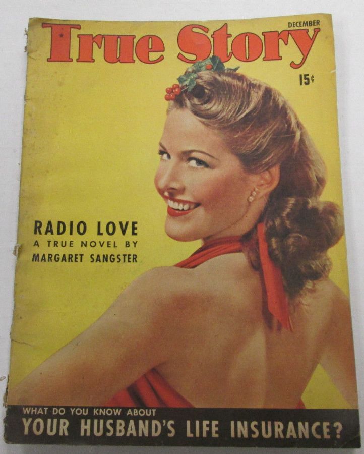 TRUE STORY magazine side cover December 1941