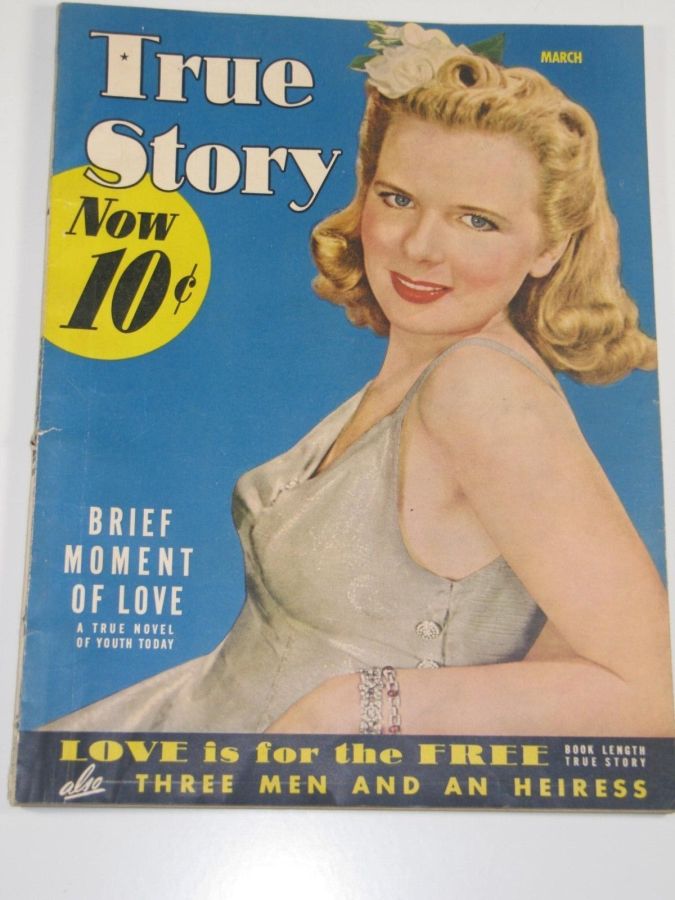 TRUE STORY magazine side cover March 1942