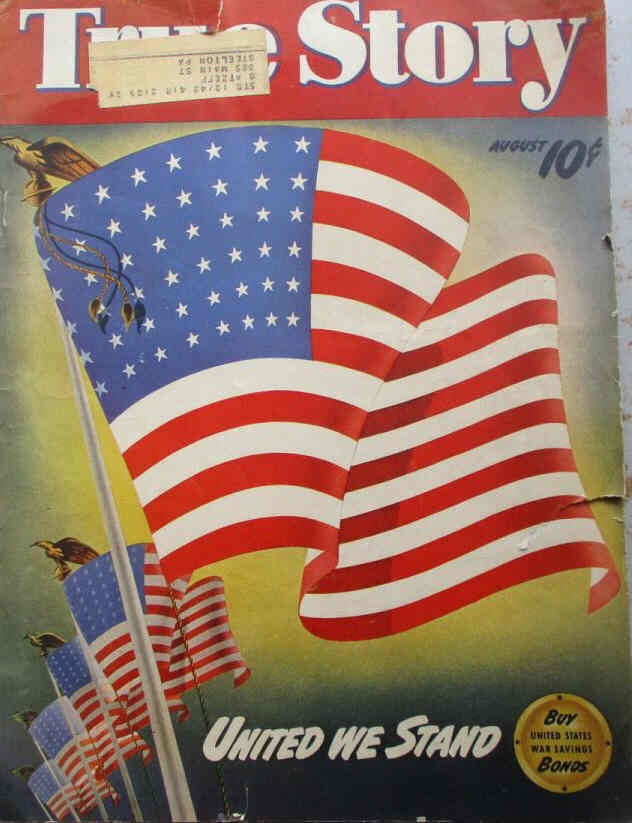 TRUE STORY magazine side cover August 1942