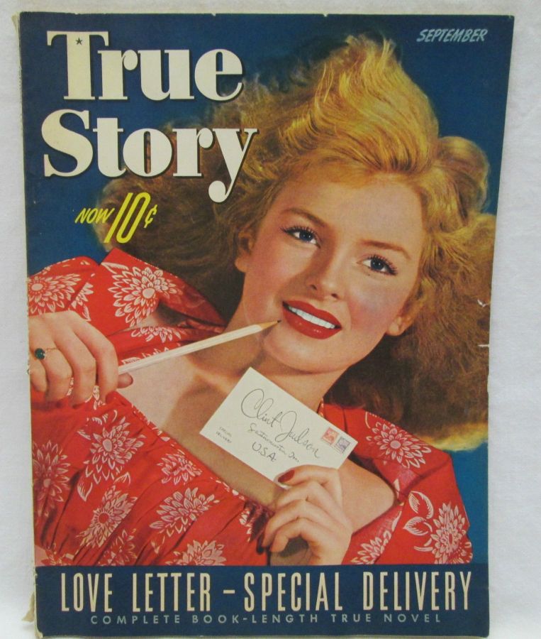 TRUE STORY magazine side cover September 1942