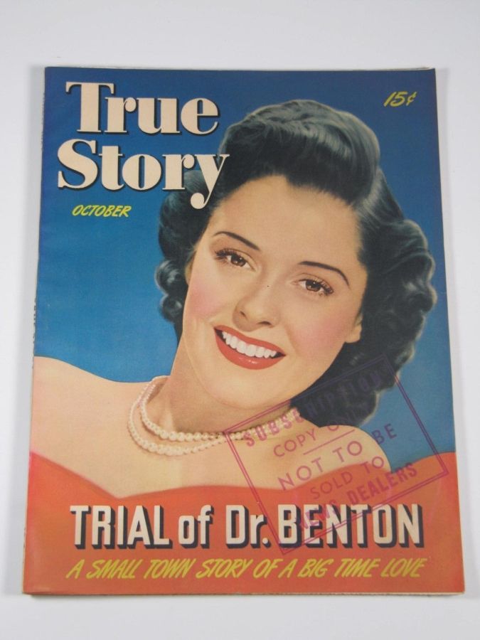 TRUE STORY magazine side cover October 1943