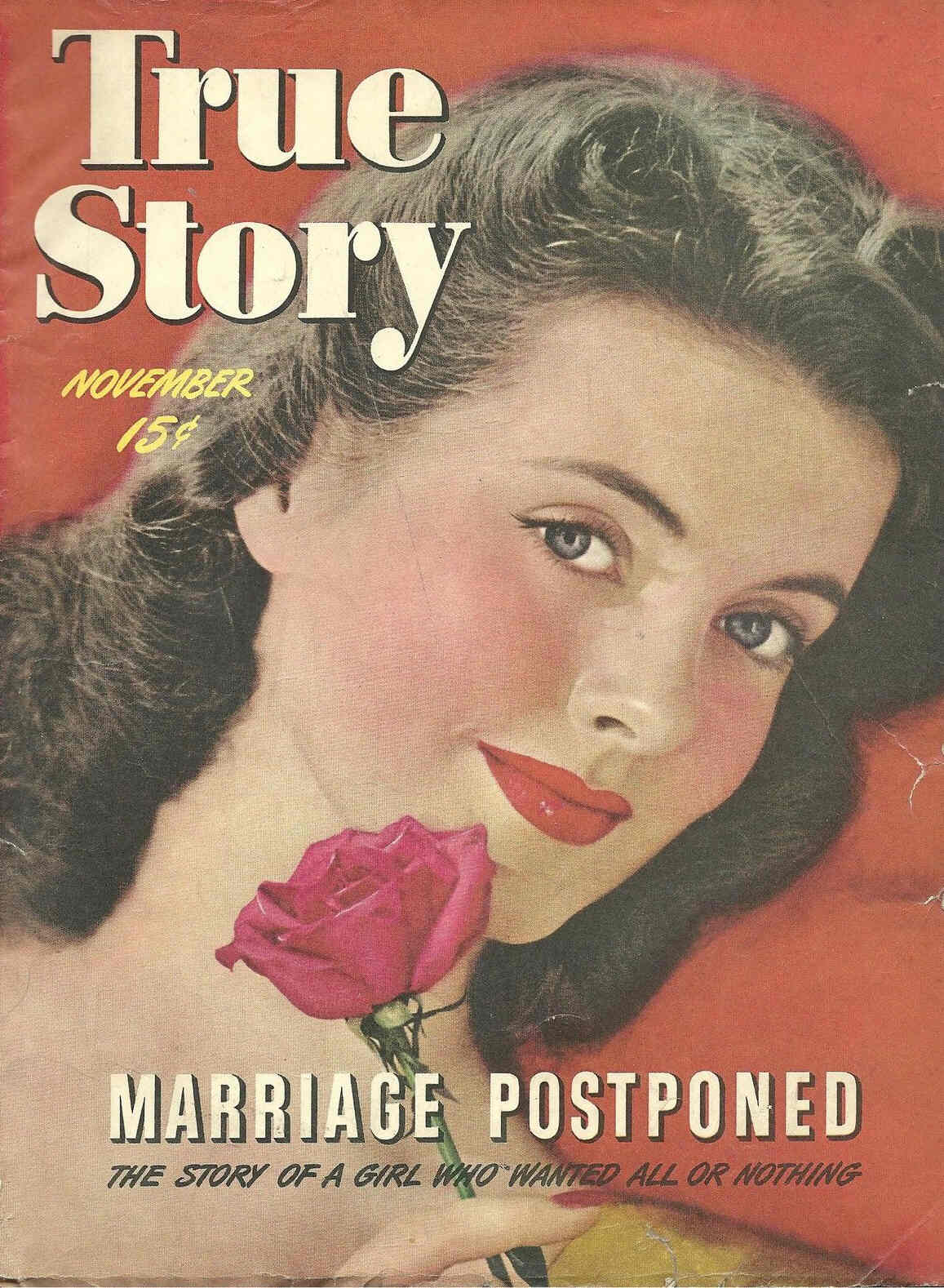 TRUE STORY magazine side cover November 1943