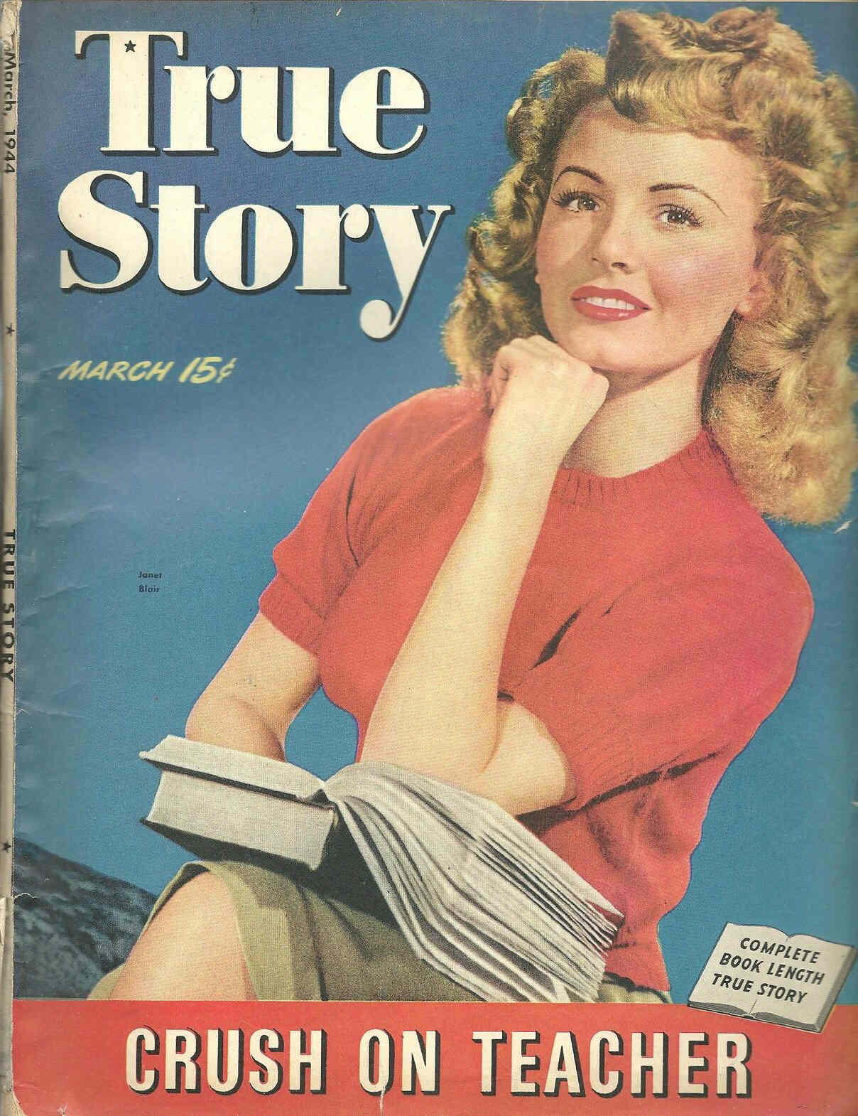 TRUE STORY magazine side cover March 1944