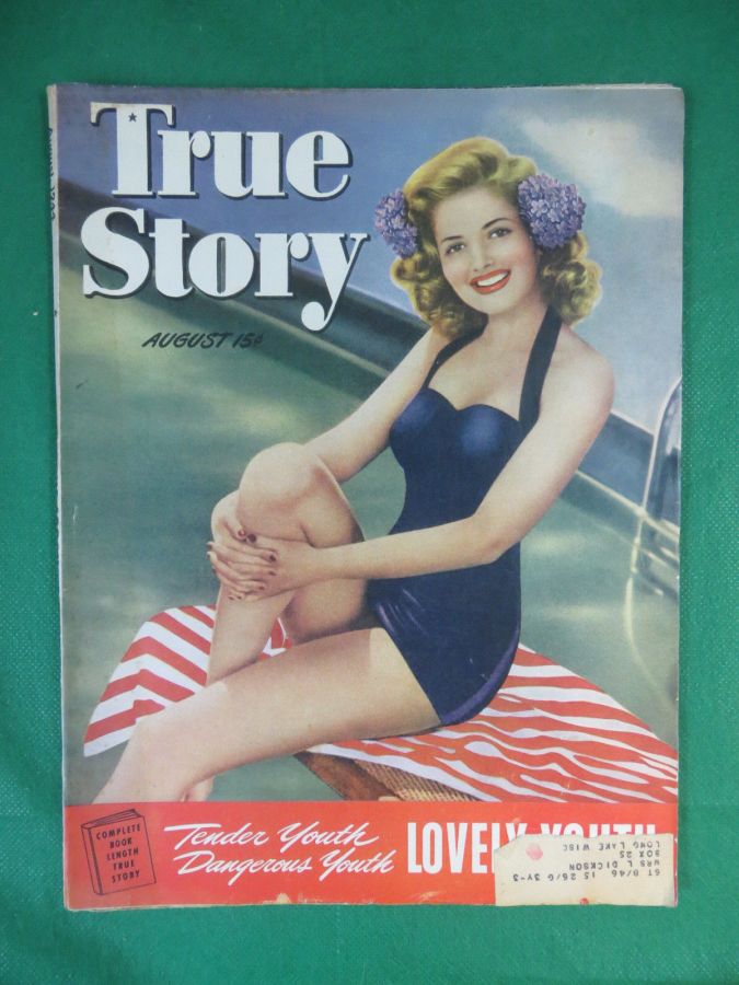 TRUE STORY magazine side cover August 1944