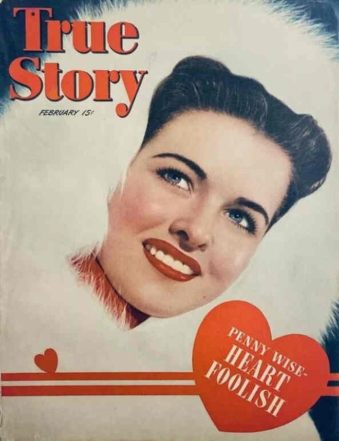 TRUE STORY magazine side cover February 1945