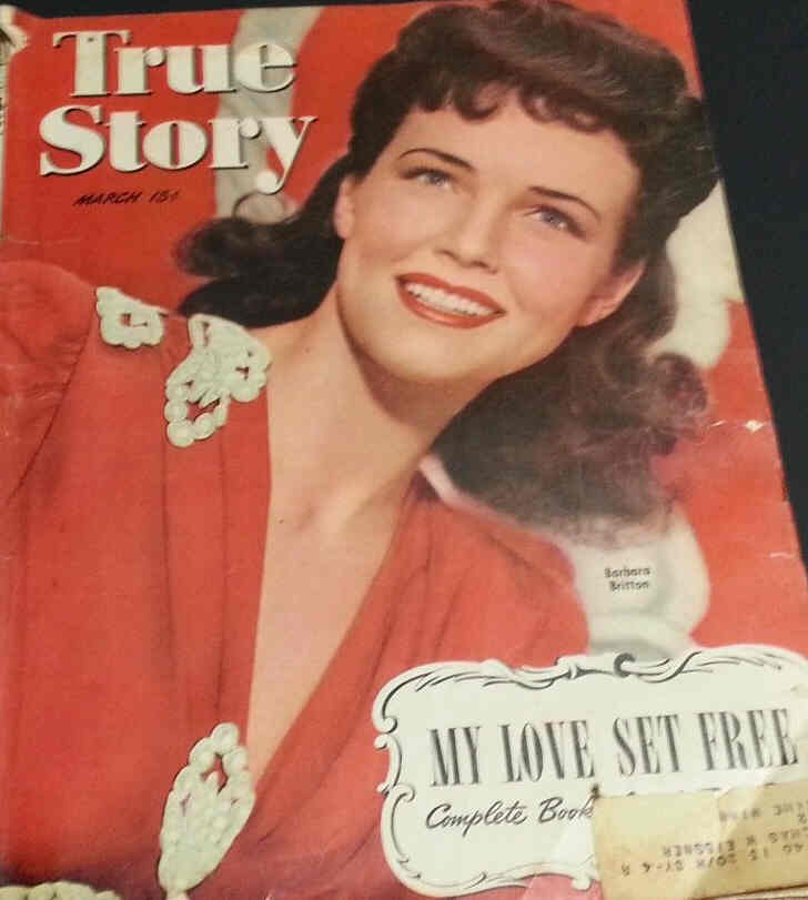 TRUE STORY magazine side cover March 1945