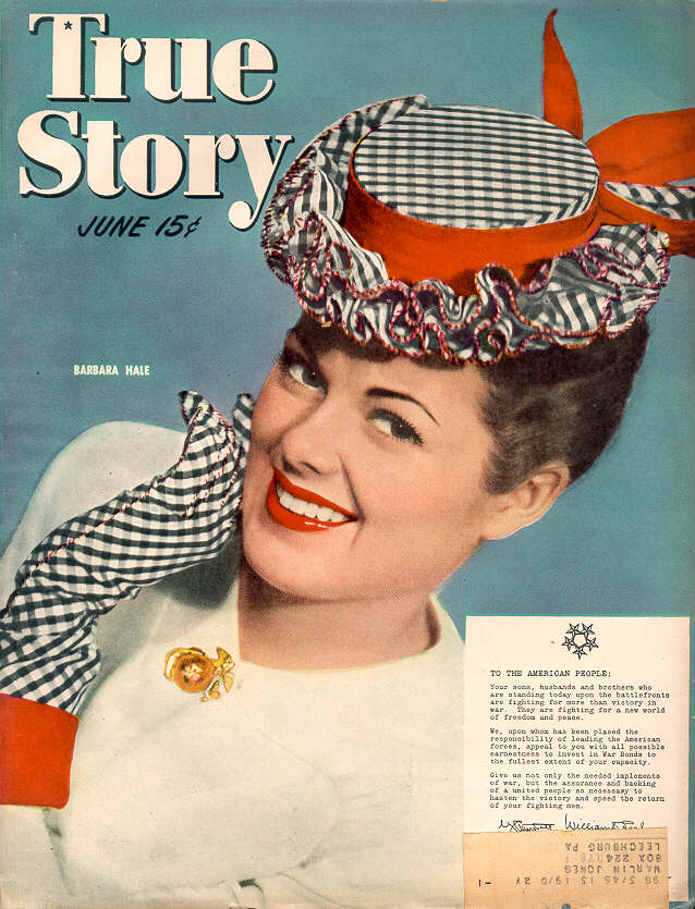 TRUE STORY magazine side cover June 1945