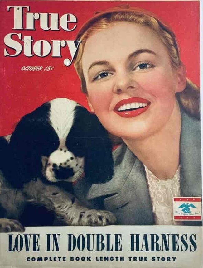 TRUE STORY magazine side cover October 1945