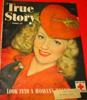 TRUE STORY magazine side cover March 1946