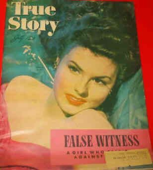 TRUE STORY (UK) magazine side cover July 1946