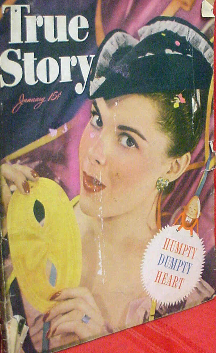 TRUE STORY magazine side cover January 1947