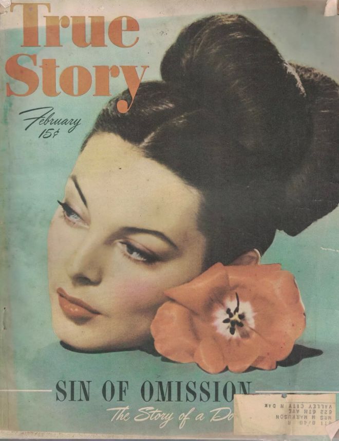 TRUE STORY magazine side cover February 1947