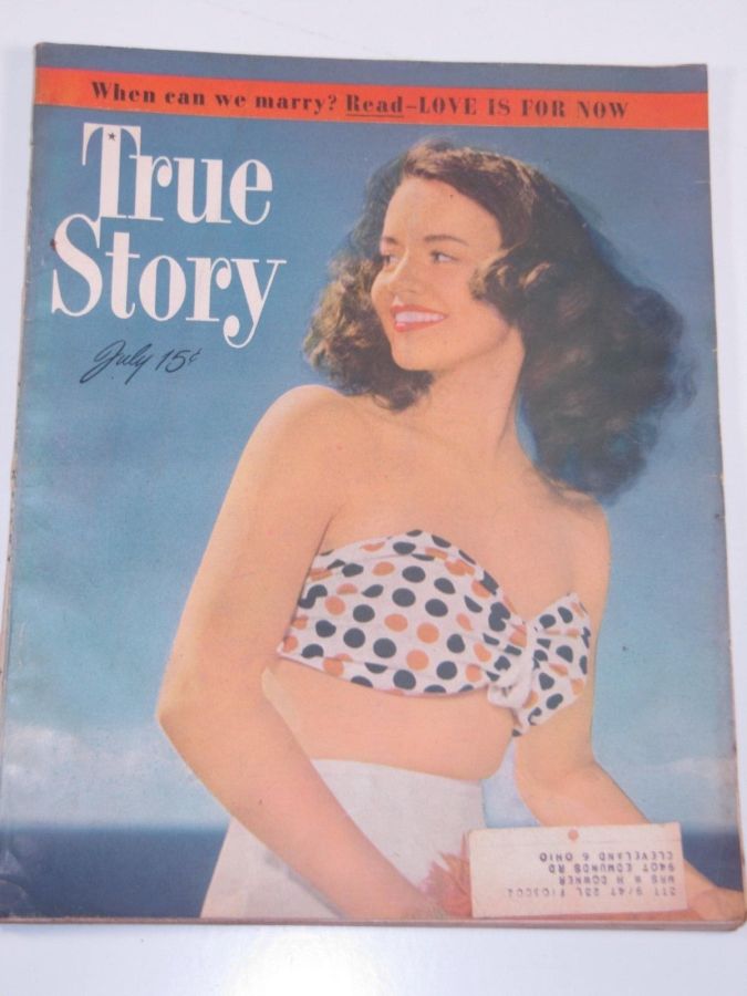 TRUE STORY magazine side cover July 1947