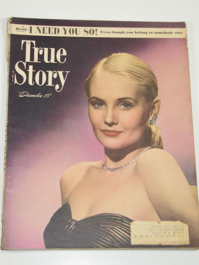 TRUE STORY magazine side cover December 1947