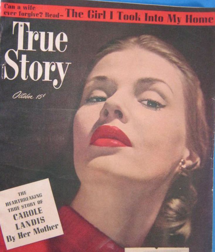 TRUE STORY magazine side cover October 1948