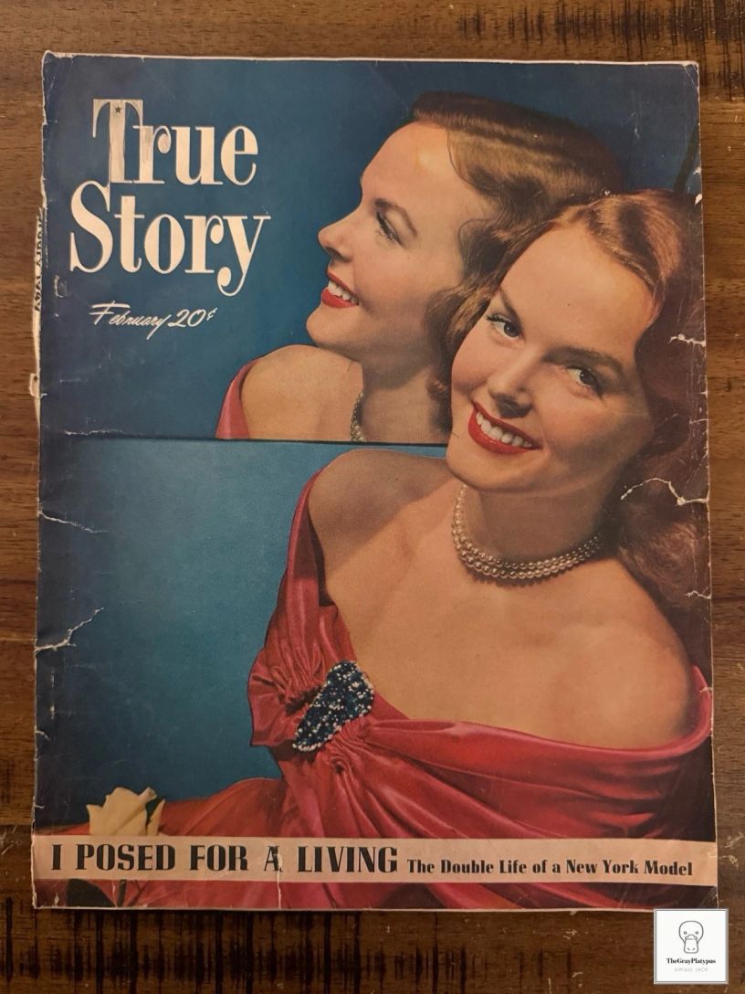 TRUE STORY magazine side cover February 1949