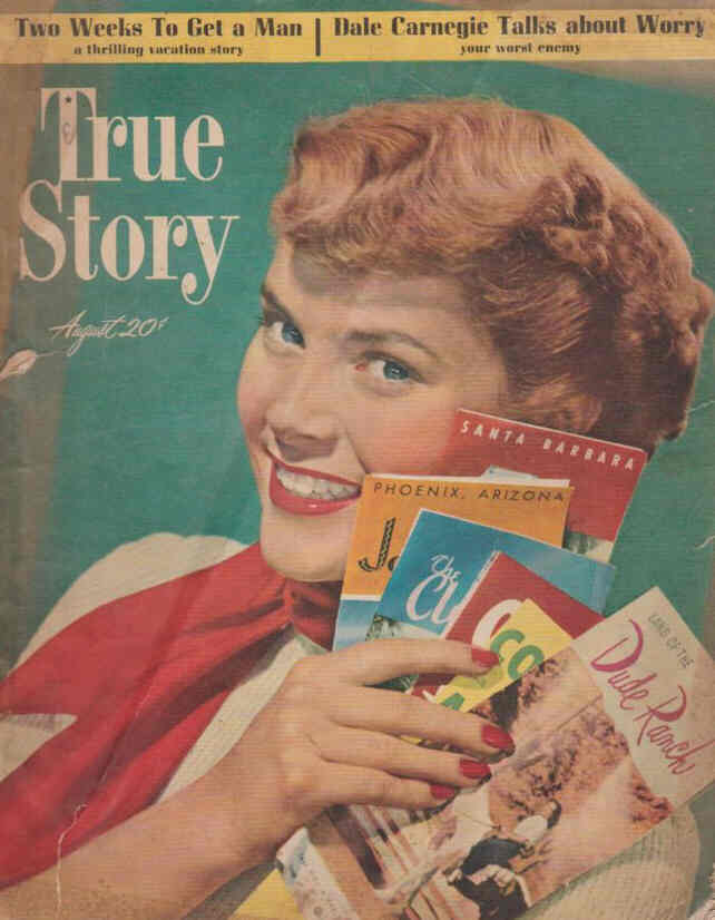 TRUE STORY magazine side cover August 1949