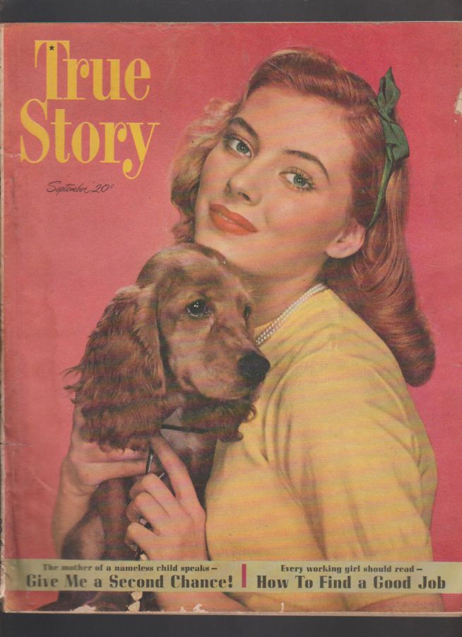 TRUE STORY magazine side cover September 1949
