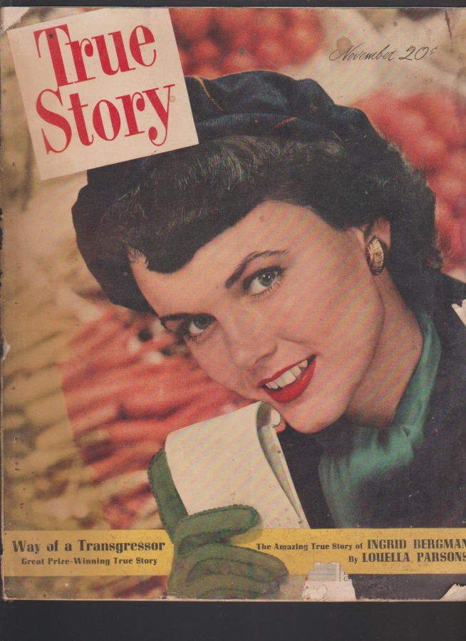 TRUE STORY magazine side cover November 1949