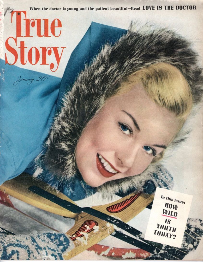 TRUE STORY magazine side cover January 1950