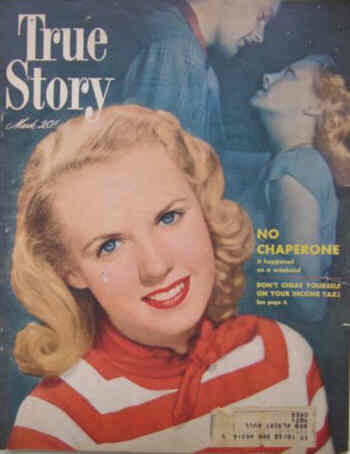TRUE STORY magazine side cover March 1950