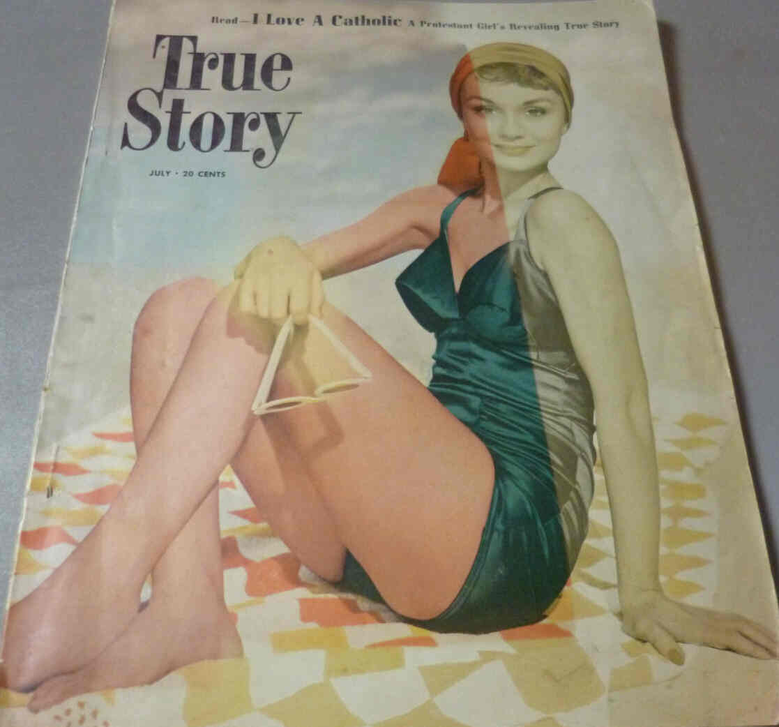 TRUE STORY magazine side cover July 1950