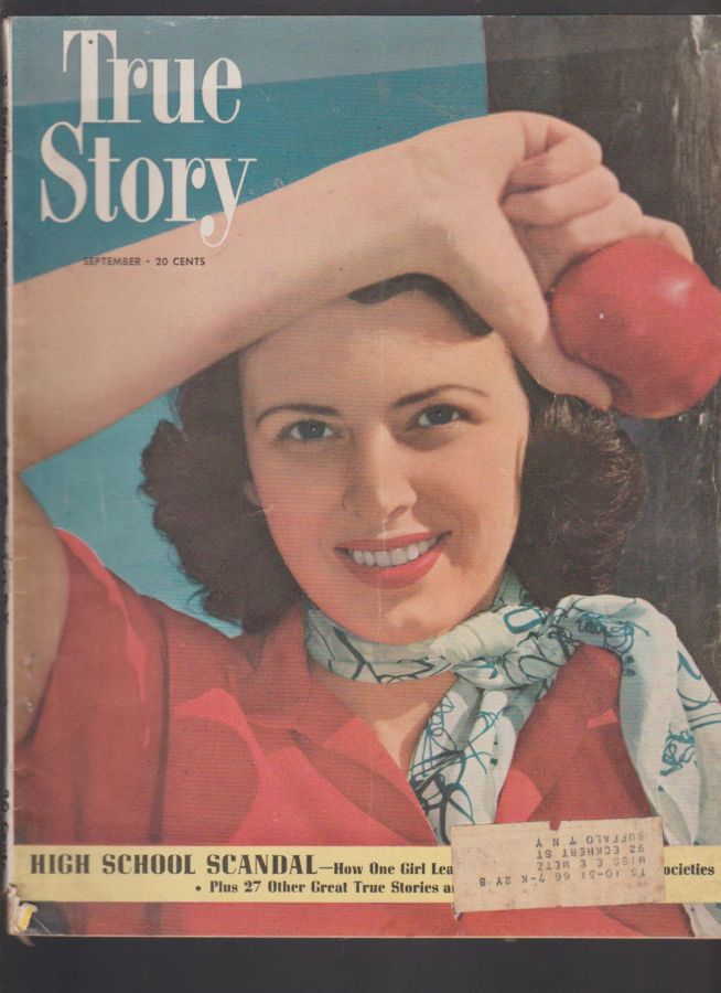TRUE STORY magazine side cover September 1950