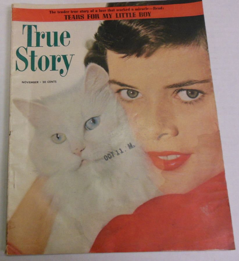 TRUE STORY magazine side cover November 1950